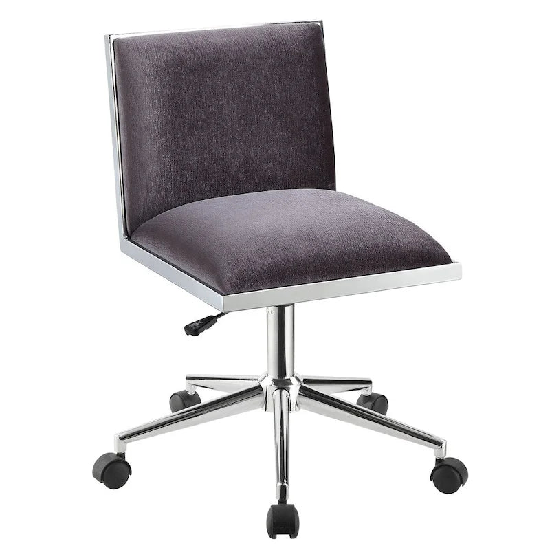 Sedia da ufficio contemporanea in tessuto nero / grigio / marrone / blu marino / viola, regolabile in altezza, singola