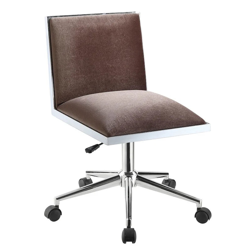 Sedia da ufficio contemporanea in tessuto nero / grigio / marrone / blu marino / viola, regolabile in altezza, singola