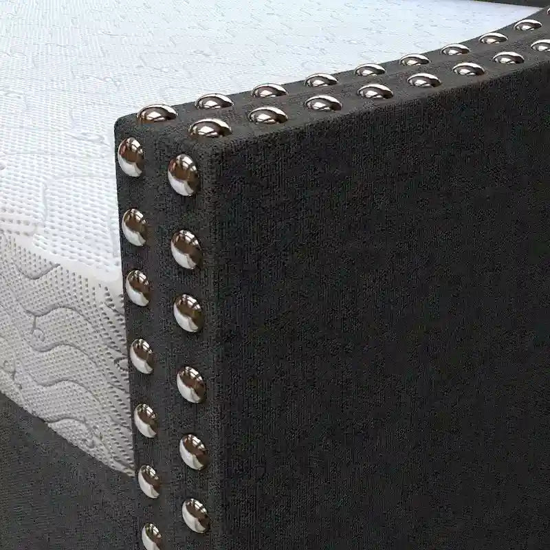 Divano letto singolo in lino grigio / beige / antracite con letto estraibile, 2 posti letto