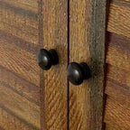 Armadio grande per camera da letto con asta appendiabiti e cassetti, bianco/marrone/legno, montaggio da 2 persone