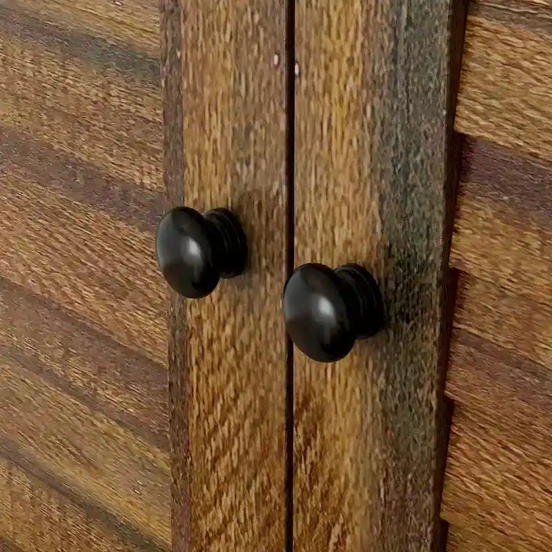 Armadio grande per camera da letto con asta appendiabiti e cassetti, bianco/marrone/legno, montaggio da 2 persone