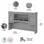 Scrivania a L multicolore con credenza e contenitore – 5 pezzi, 1 persona