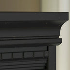 Scrivania a L multicolore con credenza e contenitore – 5 pezzi, 1 persona