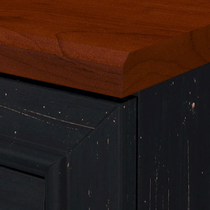 Scrivania a L multicolore con credenza e contenitore – 5 pezzi, 1 persona