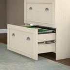 Scrivania a L multicolore con credenza e contenitore – 5 pezzi, 1 persona