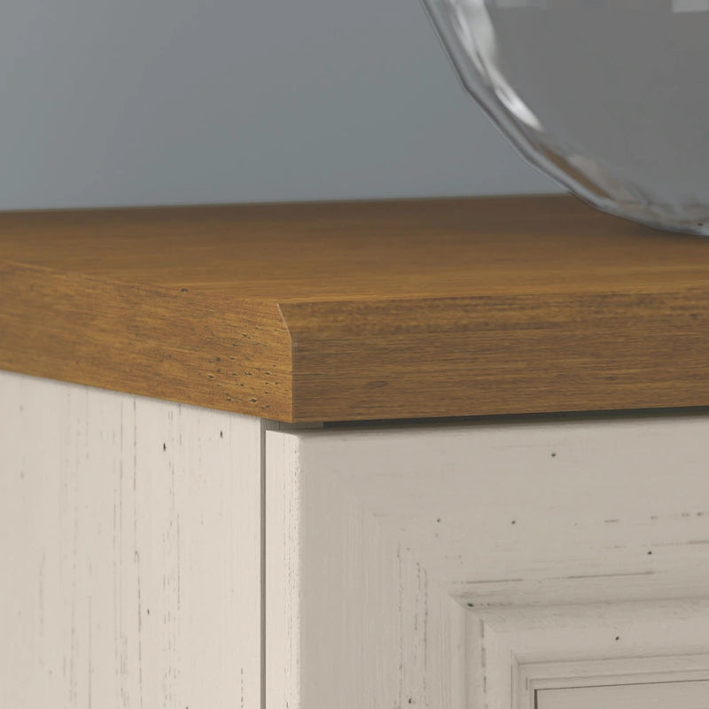 Scrivania a L multicolore con credenza e contenitore – 5 pezzi, 1 persona