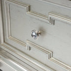 Comodino a 2 cassetti stile Silver Glam