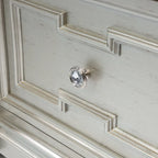 Comodino a 2 cassetti stile Silver Glam