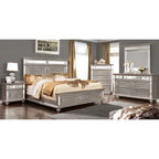 Comodino a 2 cassetti stile Silver Glam