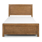 Letto matrimoniale con pannello a cornice in legno marrone, 1 persona