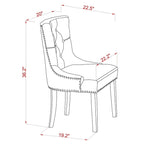 Set tavolo da pranzo rotondo e quadrato lino bianco / mogano, 3 o 5 posti