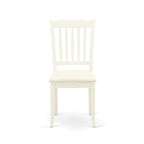 Set tavolo da pranzo rotondo e quadrato lino bianco / mogano, 3 o 5 posti