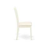 Set tavolo da pranzo rotondo e quadrato lino bianco / mogano, 3 o 5 posti