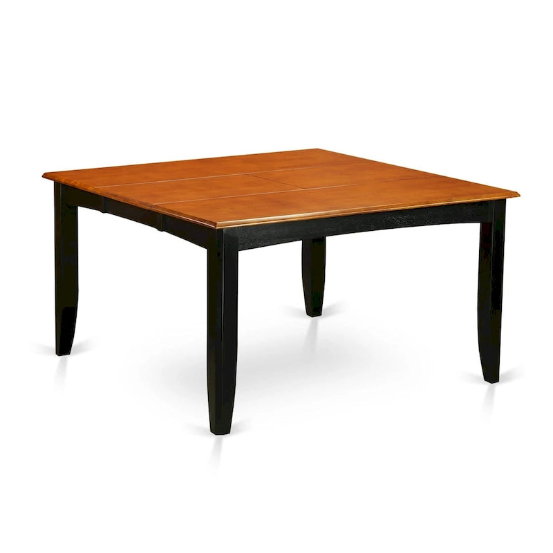 Set da pranzo quadrato con farfalla estraibile Black & Cherry, 9 posti