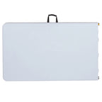 Tavolo Pieghevole Bi-Fold Granite White, Posti a Sedere 10, Altezza Regolabile