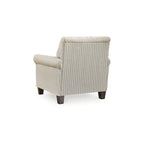 Poltrona d'accento a righe beige/marroni, 1 posto, 36L x 36P x 36A