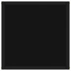 vidaXL Tavolino da caffè Nero con Vetro Nero 40x40x50 cm - 40 x 40 x 50