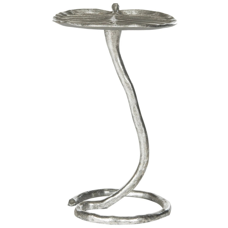 Tavolino a Foglia Oro/Argento, Uso Singolo