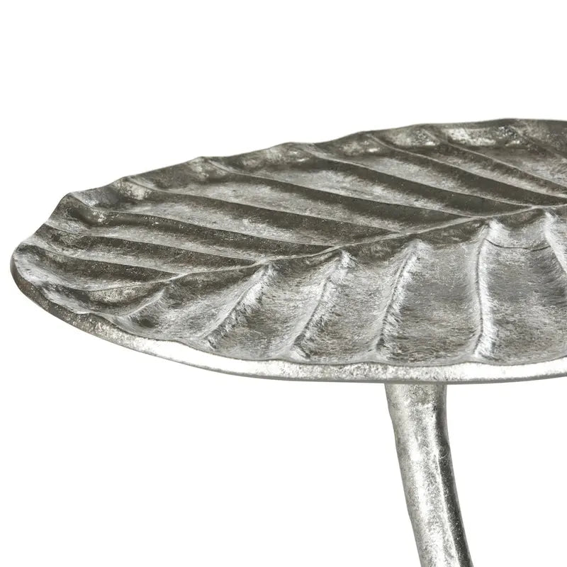 Tavolino a Foglia Oro/Argento, Uso Singolo