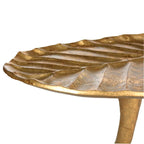 Tavolino a Foglia Oro/Argento, Uso Singolo