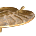 Tavolino a Foglia Oro/Argento, Uso Singolo