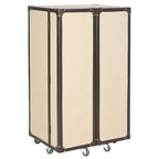 Mobile bar in stile vintage, rovere/verde, con portabicchieri e cassetti