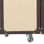 Mobile bar in stile vintage, rovere/verde, con portabicchieri e cassetti