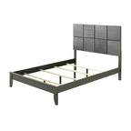 Set camera da letto 3 pezzi con pannello grigio canna di fucile, per 1-2 persone (matrimoniale/queen/king)