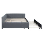 Divano Letto Matrimoniale in Lino con Letto Estraibile Singolo, per 2 Persone – Giallo / Rosa / Grigio / Beige