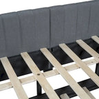 Divano Letto Matrimoniale in Lino con Letto Estraibile Singolo, per 2 Persone – Giallo / Rosa / Grigio / Beige