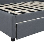 Divano Letto Matrimoniale in Lino con Letto Estraibile Singolo, per 2 Persone – Giallo / Rosa / Grigio / Beige