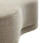 Panca Pouf Rivestita in Velluto, Avena/Ardesia/Crema/Salvia, Seduta Singola, 122 cm L