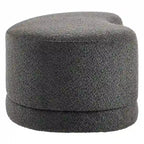 Panca Pouf Rivestita in Velluto, Avena/Ardesia/Crema/Salvia, Seduta Singola, 122 cm L