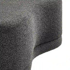 Panca Pouf Rivestita in Velluto, Avena/Ardesia/Crema/Salvia, Seduta Singola, 122 cm L