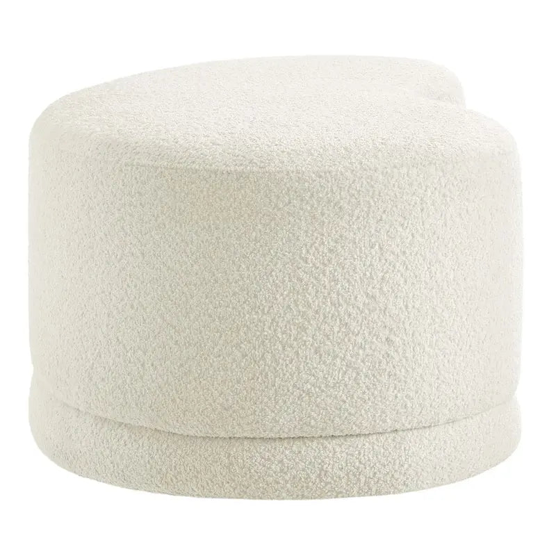 Panca Pouf Rivestita in Velluto, Avena/Ardesia/Crema/Salvia, Seduta Singola, 122 cm L