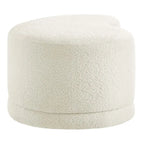Panca Pouf Rivestita in Velluto, Avena/Ardesia/Crema/Salvia, Seduta Singola, 122 cm L