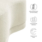 Panca Pouf Rivestita in Velluto, Avena/Ardesia/Crema/Salvia, Seduta Singola, 122 cm L