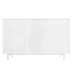 Mobile Contenitore Fantasia Onde Blu Navy/Bianco, 2 Ante e 2 Cassetti, Uso Singolo