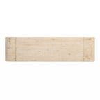 Consolle retrò in legno naturale/nero anticato con 2 cassetti
