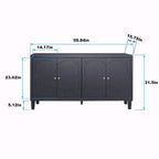 Madia Credenza a 4 Ante in Legno