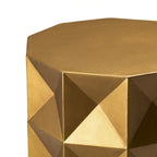 Sgabello/Tavolino d'appoggio geometrico dorato per 1 persona