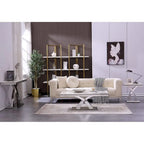 Tavolino/tavolo da appoggio con ripiano in marmo nero/grigio e base in metallo a X per 1