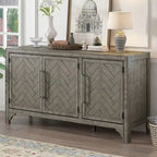 Madia/Mobile Contenitore a 3 Ante Grigio/Blu