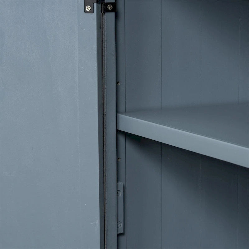 Madia/Mobile Contenitore a 3 Ante Grigio/Blu