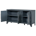 Madia/Mobile Contenitore a 3 Ante Grigio/Blu