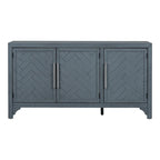 Madia/Mobile Contenitore a 3 Ante Grigio/Blu