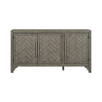 Madia/Mobile Contenitore a 3 Ante Grigio/Blu