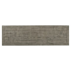 Madia/Mobile Contenitore a 3 Ante Grigio/Blu