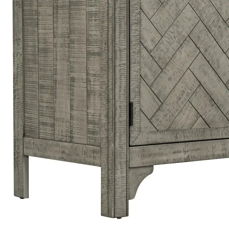 Madia/Mobile Contenitore a 3 Ante Grigio/Blu