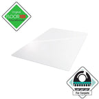 Tappeto sottomano trasparente rettangolare in policarbonato per 1 persona – 48" x 60"